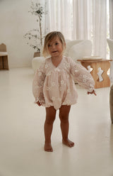 LOLLY ROMPER - CELESTE BLUSH