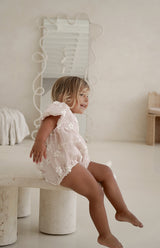 CORA ROMPER - CELESTE BLUSH