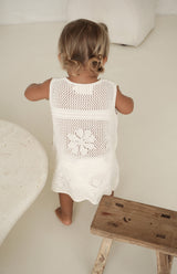 INDIA CROCHET DRESS - CREAM