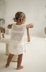 INDIA CROCHET DRESS - CREAM