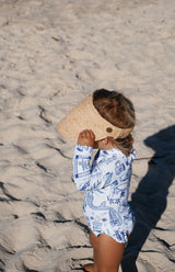 SANTORINI BACK ZIP SWIMSUIT - MINI