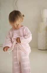 INDIA CROCHET PANT - PINK