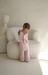 AVA CROCHET PANT - PINK