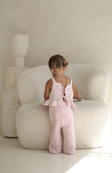 AVA CROCHET PANT - PINK