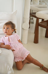 GIGI CROCHET SHORTS - PINK