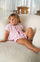 GIGI CROCHET TOP - PINK