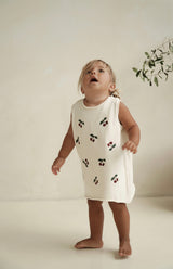 CHERRY DRESS - CREAM