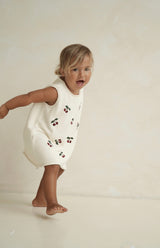 CHERRY DRESS - CREAM