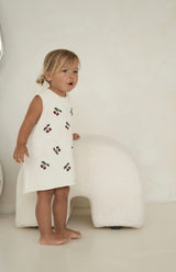 CHERRY DRESS - CREAM