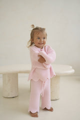 AUDREY FLOUNCE SLEEVE KNIT - PINK