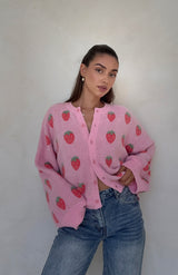 STRAWBERRY CARDIGAN - MAMA