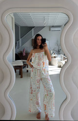 SEA IS CALLING SINGLET TOP - MAMA MULTI