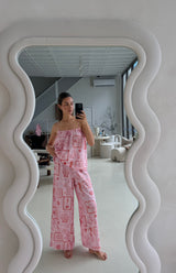 SEA IS CALLING PANT - MAMA PINK/RED