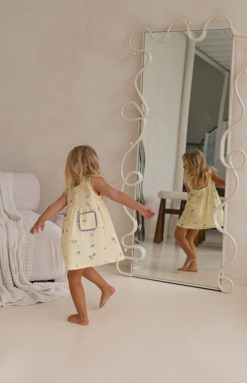 GOLDIE DRESS - BELLE FLEUR LEMON