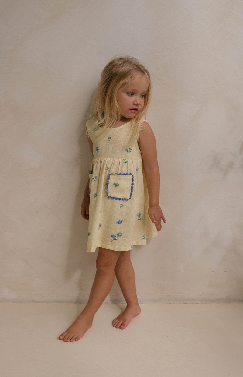 GOLDIE DRESS - BELLE FLEUR LEMON