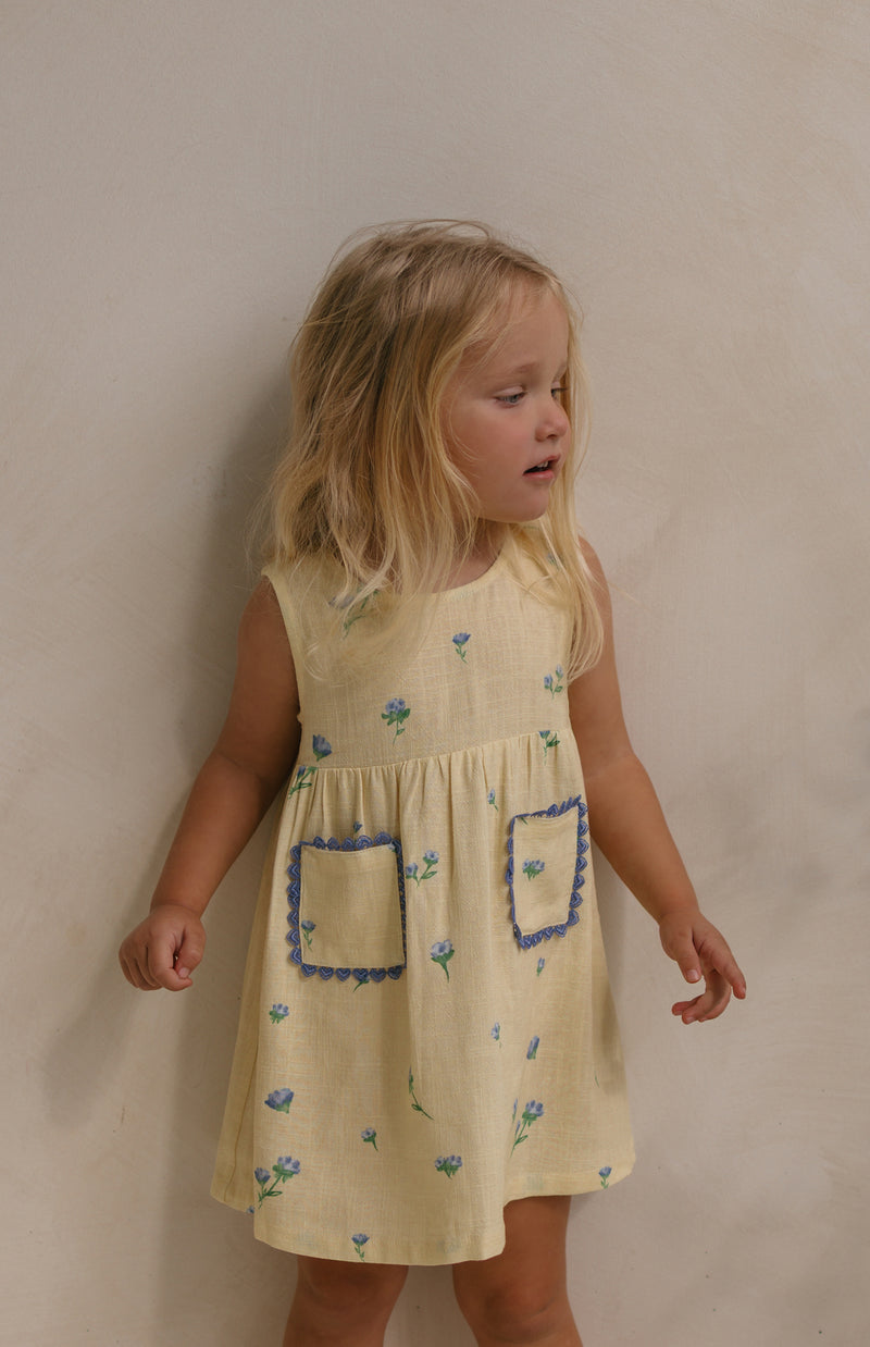 GOLDIE DRESS - BELLE FLEUR LEMON