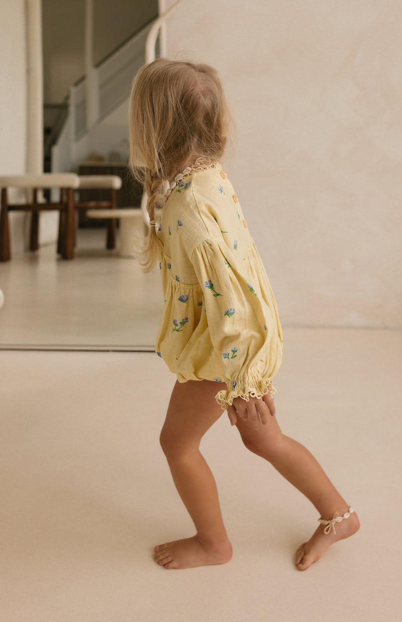 NOELLE ROMPER - BELLE FLEUR LEMON