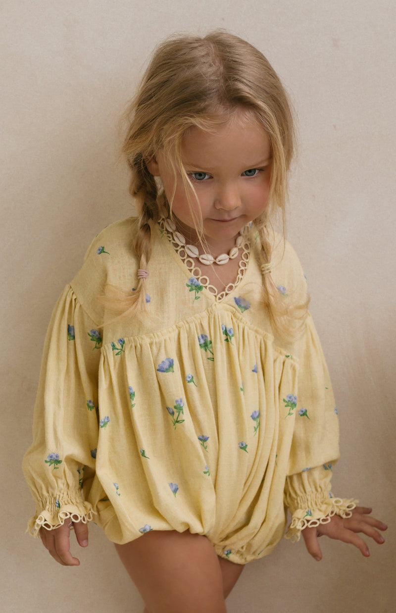NOELLE ROMPER - BELLE FLEUR LEMON