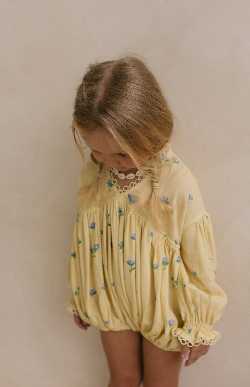 NOELLE ROMPER - BELLE FLEUR LEMON