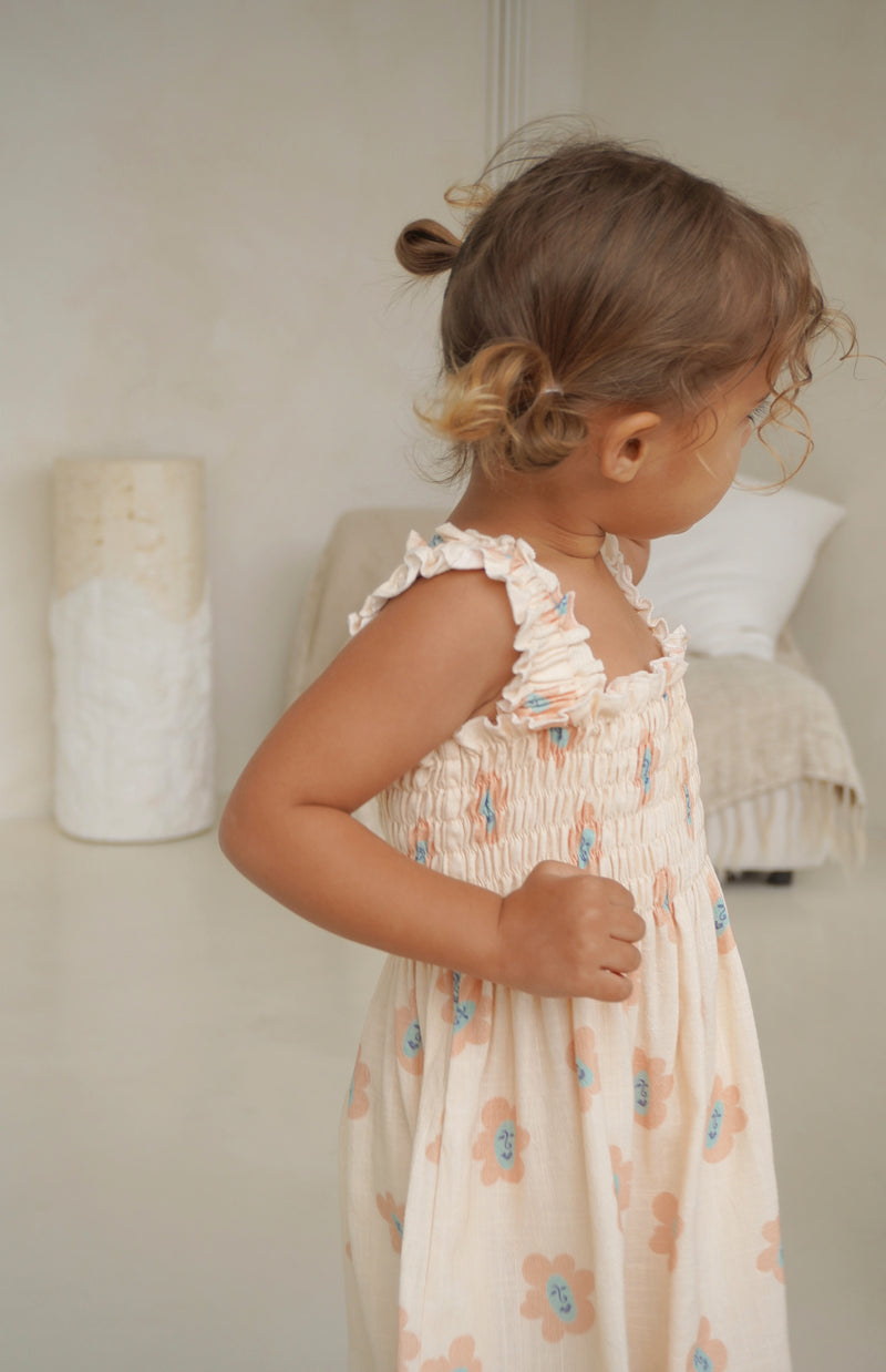 ESME DRESS - PEACHY BLOOMS