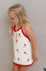 BIRDIE HALTER DRESS - LE JARDIN