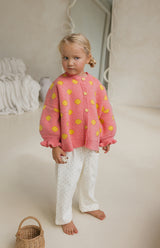 DOT CARDIGAN - WATERMELON