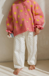 DOT CARDIGAN - WATERMELON