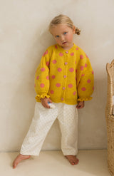 DOT CARDIGAN - MARIGOLD