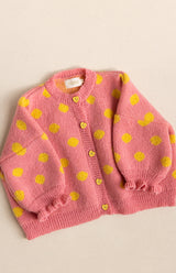 DOT CARDIGAN - WATERMELON
