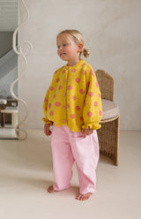 DOT CARDIGAN - MARIGOLD