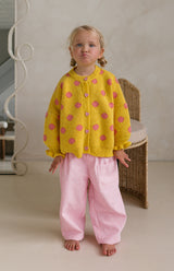 DOT CARDIGAN - MARIGOLD