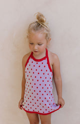 BIRDIE HALTER DRESS - CHERIE DOTTIE