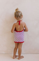 BIRDIE HALTER DRESS - CHERIE DOTTIE