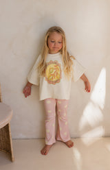 STRAWBERRY DOT RIBBED FLARES