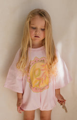 TOSCANA T SHIRT ROMPER - PINK