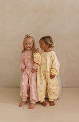 STRAWBERRY CREAM DOT LOUNGE SUIT