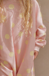 STRAWBERRY CREAM DOT LOUNGE SUIT