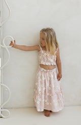 CELESTE CROP & SKIRT SET - BLUSH