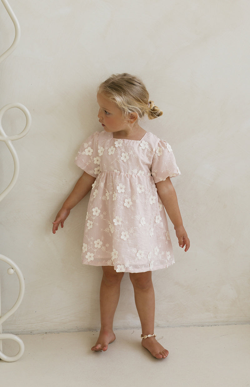 CORA DRESS - CELESTE BLUSH