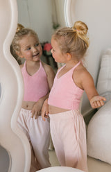 BONNIE HALTER TOP -PINK