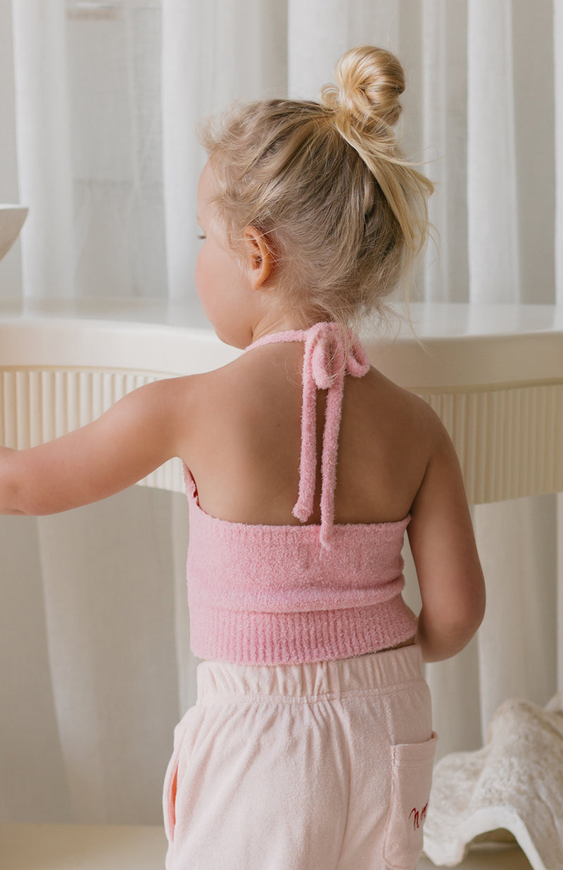 BONNIE HALTER TOP -PINK