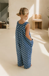POLKA DENIM BARREL OVERALL