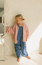 POLKA DENIM BARREL OVERALL