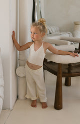 BONNIE HALTER TOP - CREAM