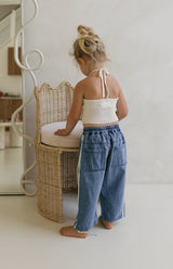 BONNIE HALTER TOP - CREAM