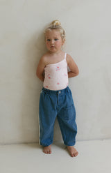 ONE SHOULDER BODYSUIT - PINK MEADOW