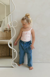 ONE SHOULDER BODYSUIT - PINK MEADOW