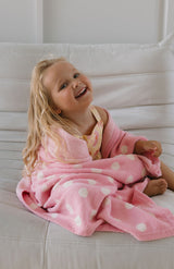 POLKA BLANKET- PINK POLKA
