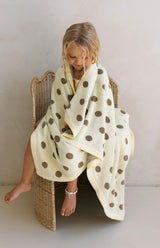 POLKA BLANKET- LEMON POLKA