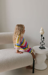 HAVANA STRIPE CROCHET ROMPER